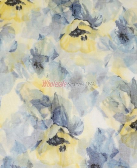 (image for) Premium Infinity Print Scarf S0033 Blue