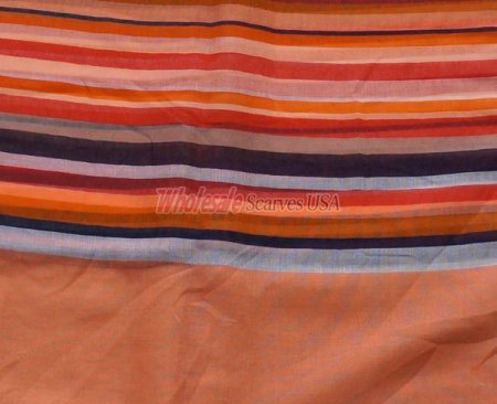 (image for) Premium stripe print scarf#s0611-1