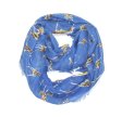 (image for) Premium Infinity Print Scarf S0069 Blue