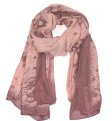 (image for) Premium Pattern Print Scarf S0105 Pink