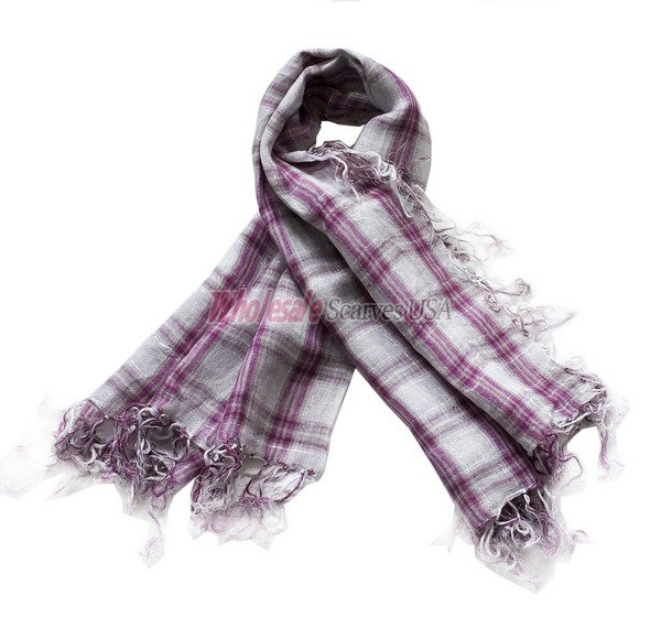 (image for) Premium stripe print scarf#s0632-1