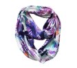 (image for) Infinity flower print scarf#s0656-1