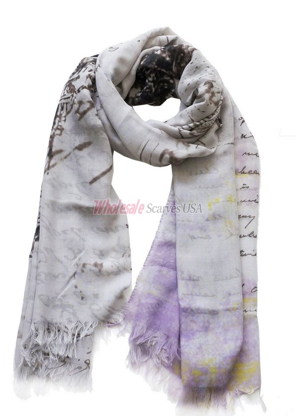 (image for) Premium other print scarf #s0678-1