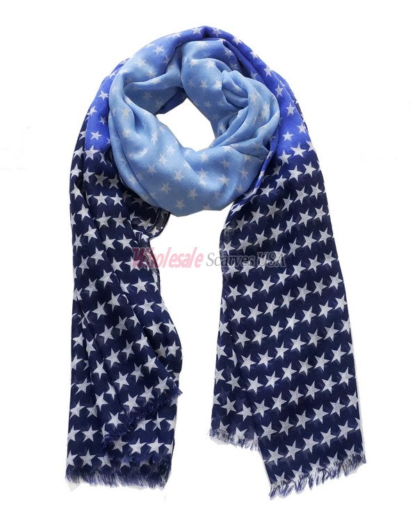 (image for) Premium star print scarf#s0680-3