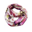 (image for) Infinity flower print scarf#s0682-1