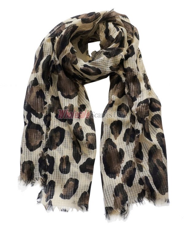 (image for) Premium animal print scarf # s0685-1