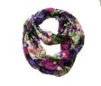 (image for) Infinity flower print scarf#s0690-1
