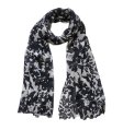 (image for) Premium flower print scarf #s0691-1