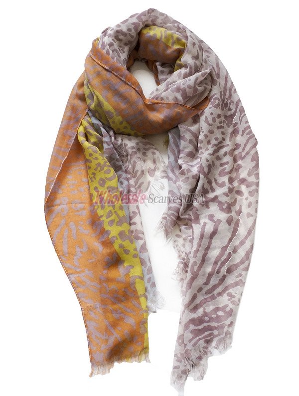 (image for) Premium animal print scarf # s0700-1