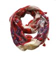 (image for) Infinity flower print scarf#s0716-1