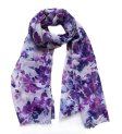 (image for) Premium flower print scarf #s0718-1