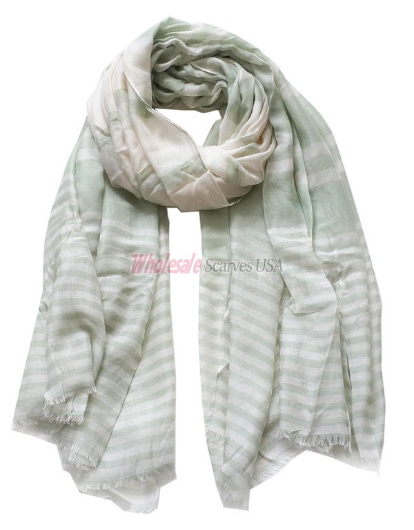 (image for) Premium stripe print scarf#s0737-1