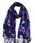 (image for) Premium flower print scarf #s0739-1