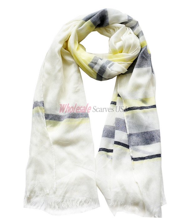 (image for) Premium stripe print scarf#s0743-1