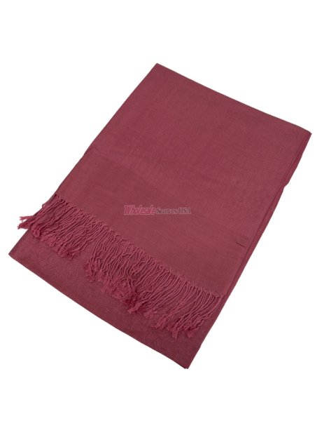 (image for) Paisley Jacquard Shawl Pale Violet Red