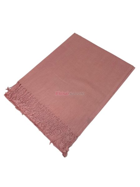 (image for) Solid Pashmina Peach Pink