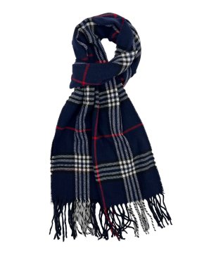 Cashmere Feel Classic Scarf navy 12-pack