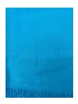 (image for) Paisley Jacquard Shawl Deep Sky Blue