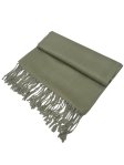 (image for) Solid Pashmina Forest Olive Green