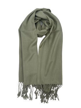 Solid Pashmina Forest Olive Green