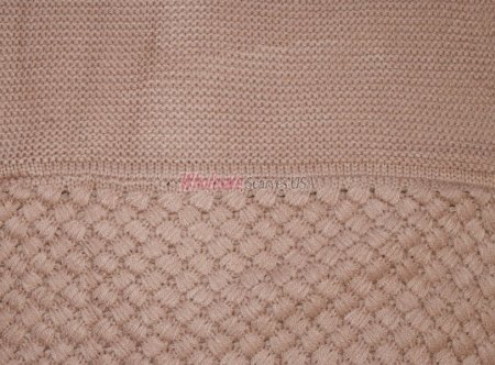 (image for) Knitted Pattern Infinity Scarf Peach