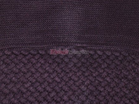 (image for) Knitted Pattern Infinity Scarf Purple