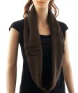 (image for) Fine Knit Infinity Scarf Coffee