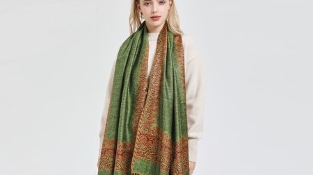 (image for) Jacquard Border Scarf on sale!