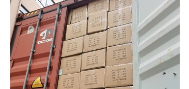 Last container shipment before lunar New Year