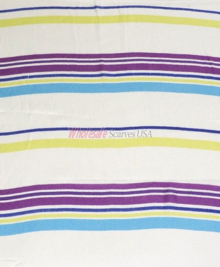 (image for) Premium Strip Print Scarf Purple