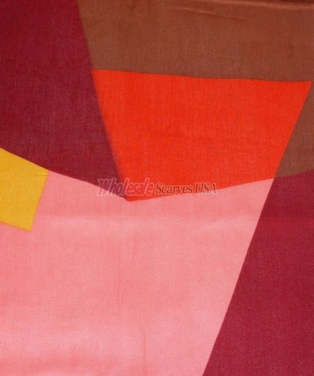 (image for) Premium Strip Print Scarf S0018 Pink