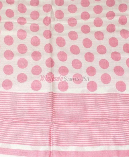 (image for) Premium Infinity Print Scarf Pink