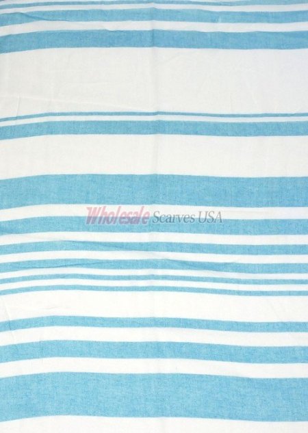 (image for) Premium Strip Print Scarf S0036 Blue