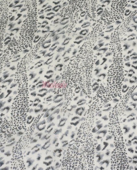 (image for) Premium Animal Print Shawl Black / White