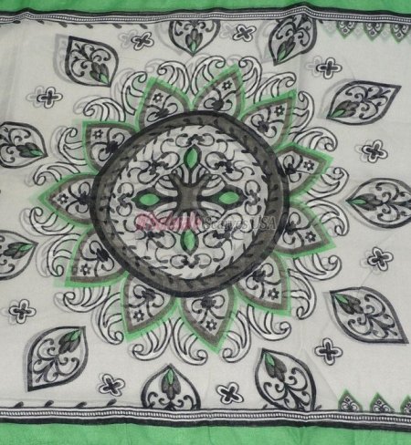 (image for) Premium Infinity Print Scarf S0049 Green