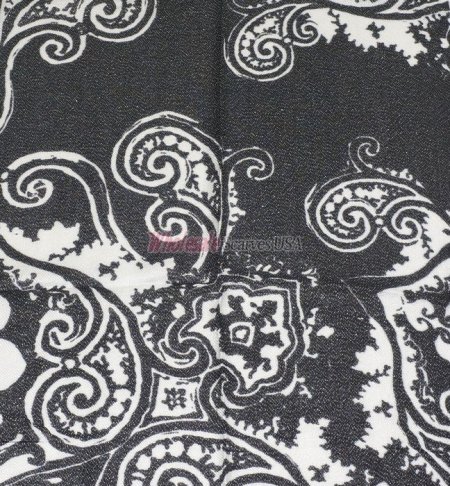(image for) Premium Pattern Print Scarf S0080 Black