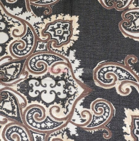 (image for) Premium Pattern Print Scarf S0080 Brown