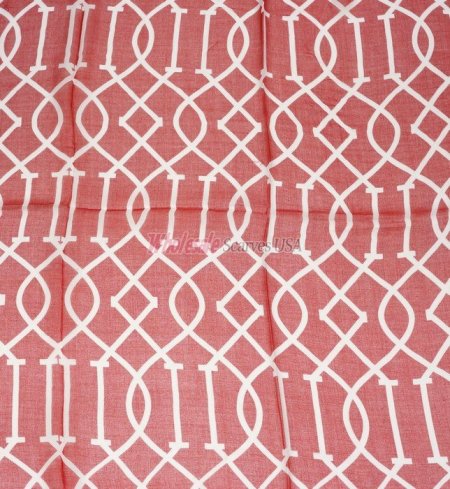(image for) Premium Modal Print Shawl S0083 Red