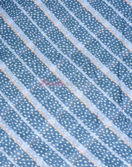 (image for) Premium Infinity Print Scarf S0117 Blue