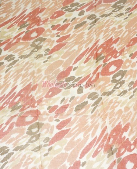 (image for) Premium Animal Print Scarf S0125 Orange