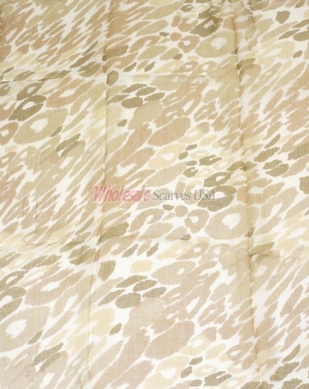 (image for) Premium Animal Print Scarf S0125 Beige