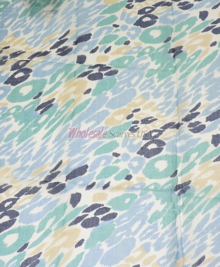 (image for) Premium Animal Print Scarf S0125 Blue