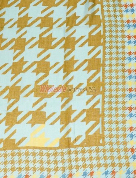 (image for) Premium Square Print Scarf S0152 Green