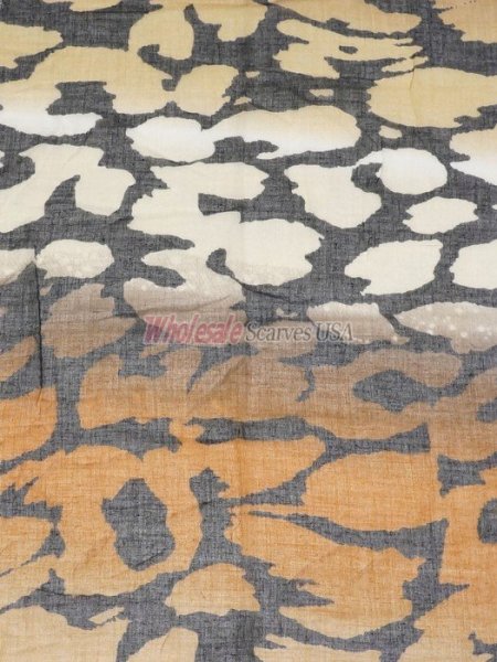 (image for) Premium Pattern Print Scarf S0155 Black