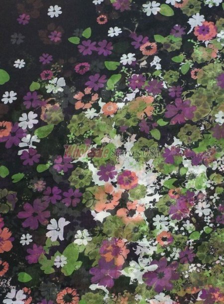 (image for) Premium Print Scarf S0157 Black