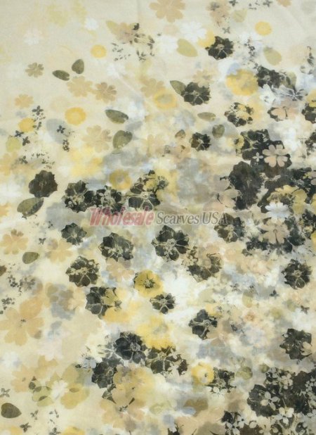(image for) Premium Infinity Print Scarf S0157 Beige