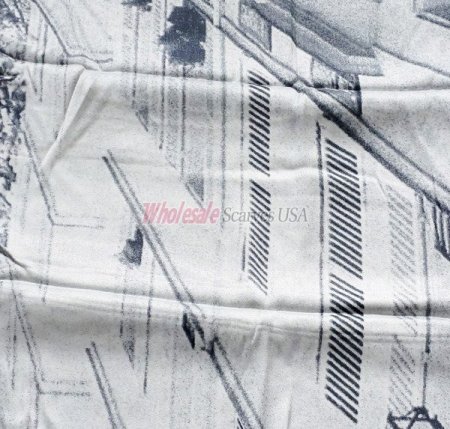 (image for) Premium other print scarf #s0605-1