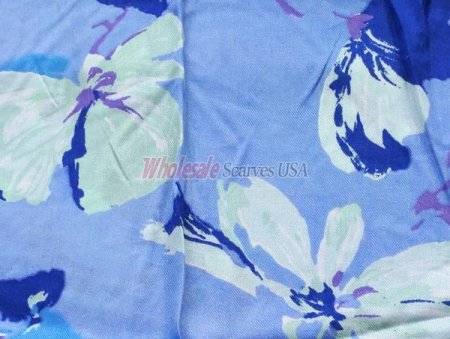 (image for) Premium flower print scarf #s0629-1