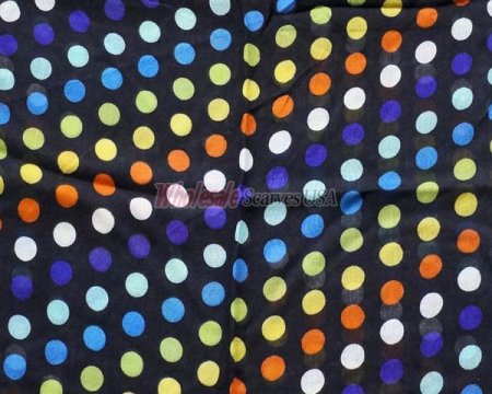 (image for) Premium dot print scarf#s0642-1