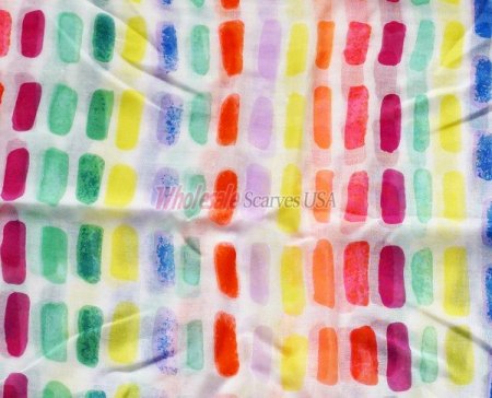 (image for) Premium stripe print scarf#s0651-1
